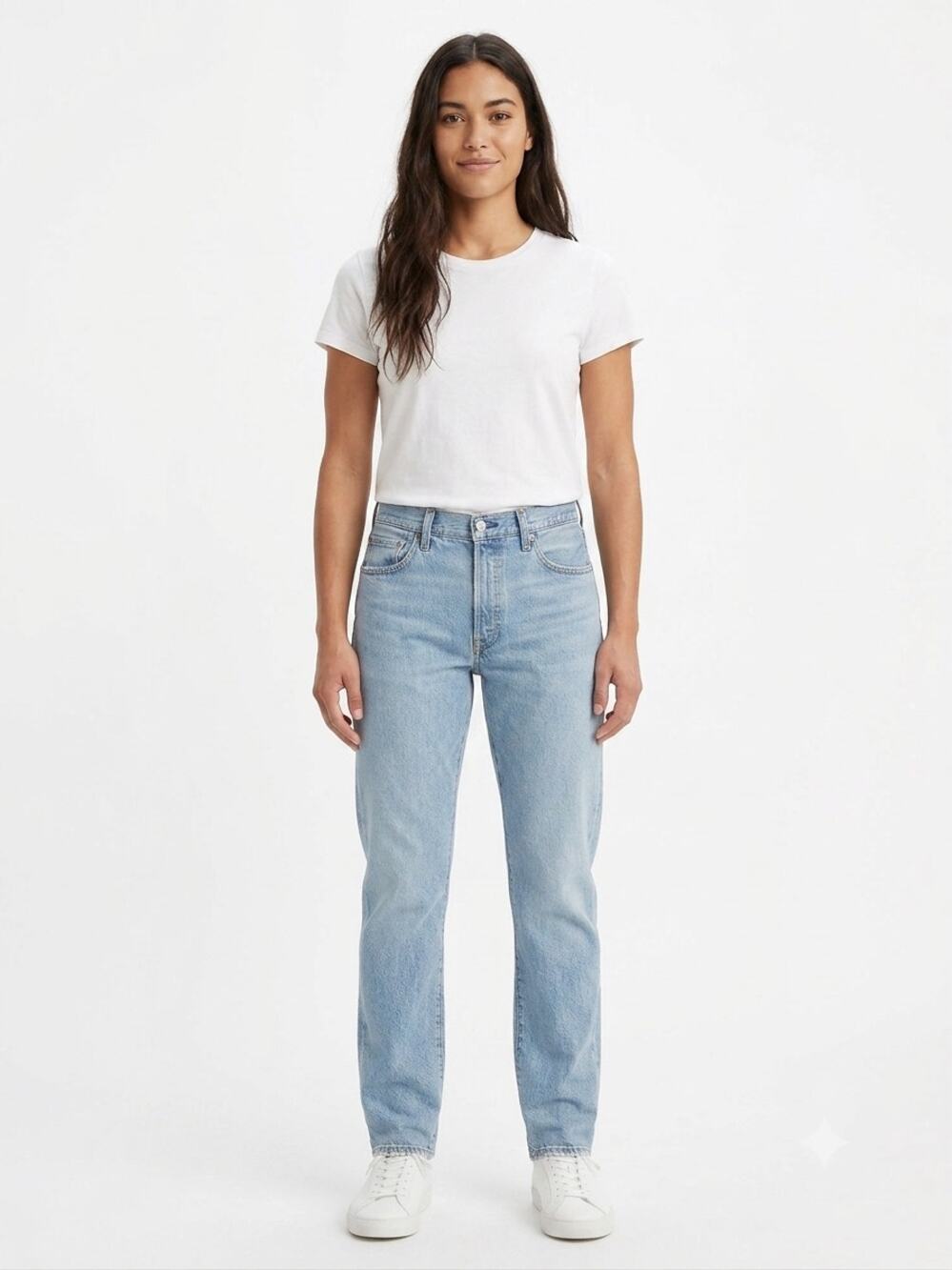 Levi's Original 501 Straight Jeans Womens 38x34 Blue Denim Button-Fly Outdoor